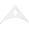 Ekena Millwork Pitch Turner Architectural Grade PVC Gable Pediment, 48"W x 20"H x 1"P (10/12) GPP048X020X100TUR - alternate 1